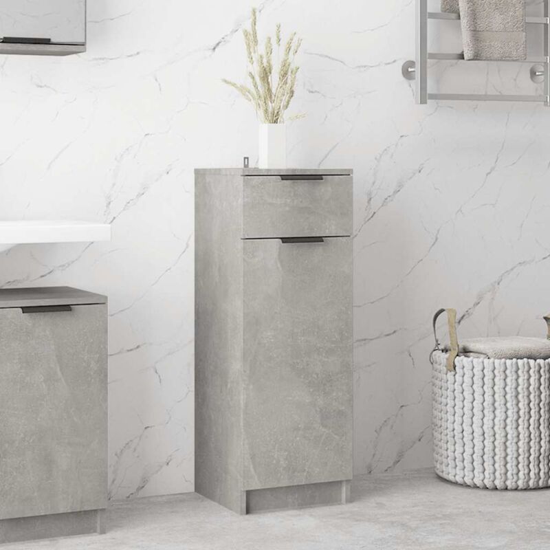foto del prodotto armadio da bagno grigio cemento 32x34x90cm in legno multistrato vidaxl