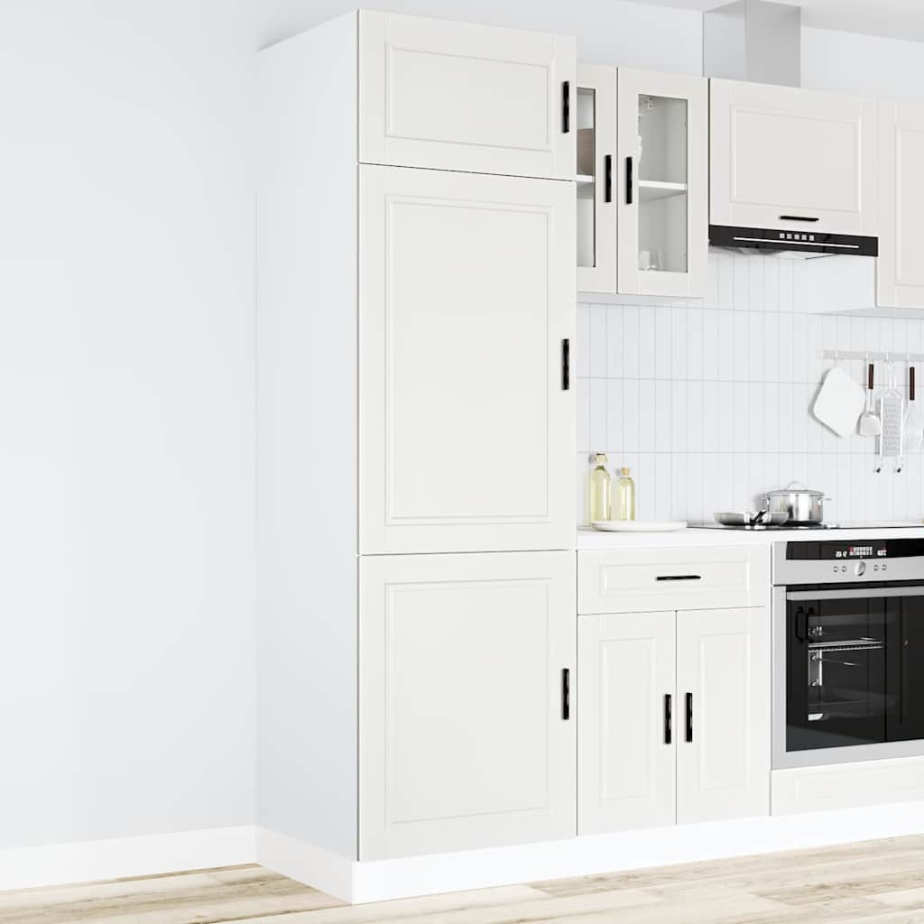 foto del prodotto armadio da cucina porto bianco in legno multistrato