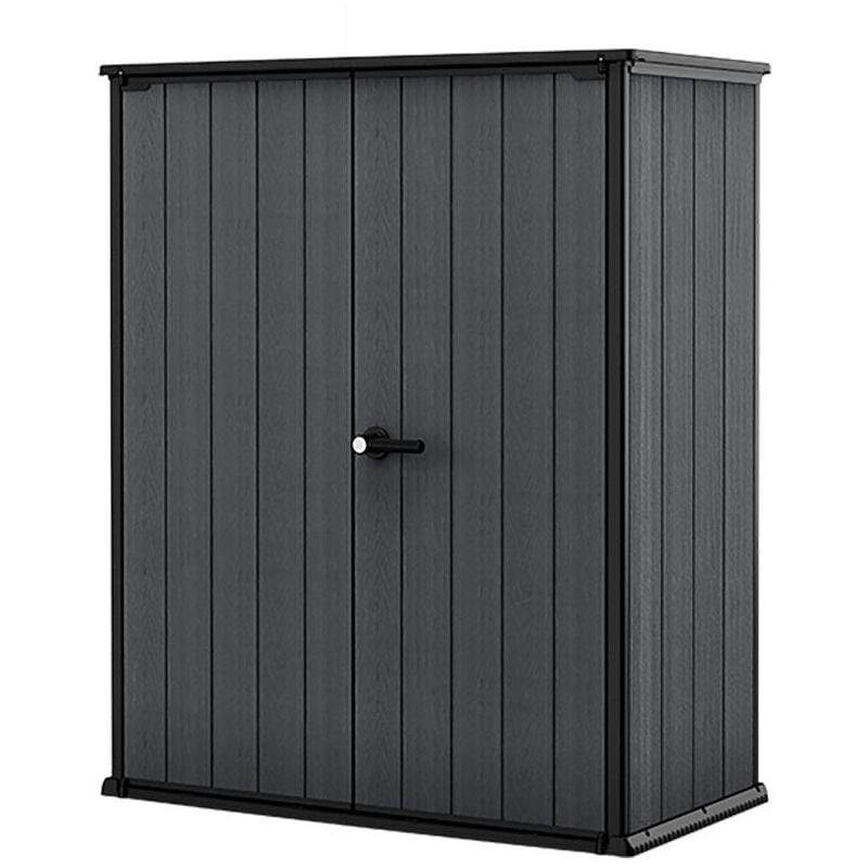 foto del prodotto armadio da esterno keter cortina alto 140x73,6x170,4 cm in evothech grigio