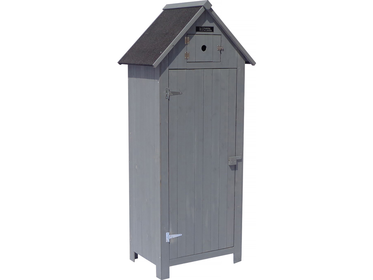 foto del prodotto armadio da giardino cabanon 77 x 54.5 x 179 cm antracite