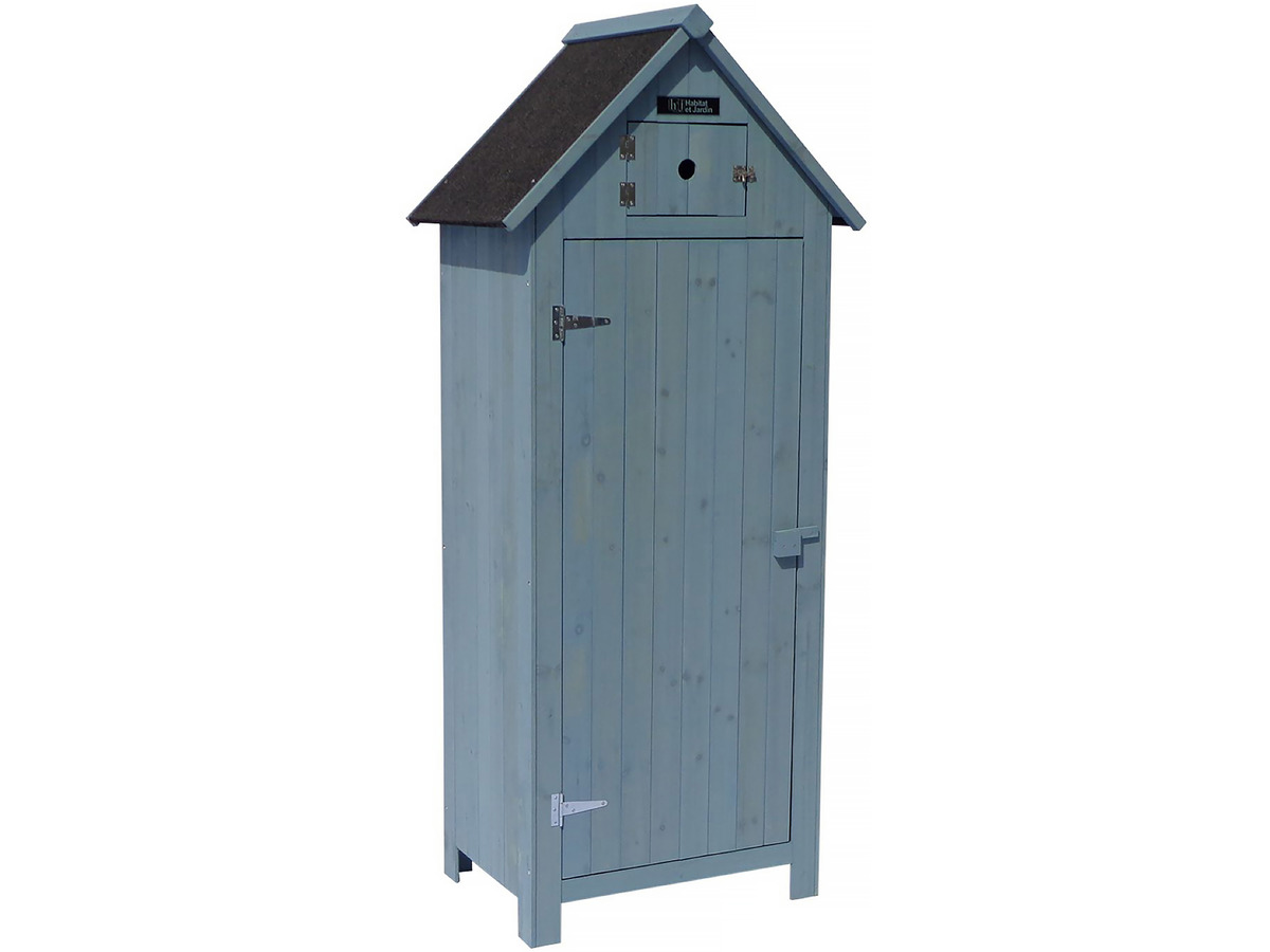 foto del prodotto armadio da giardino cabanon 77 x 54.5 x 179 cm azzurro