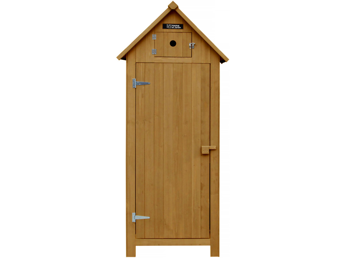 foto del prodotto armadio da giardino cabanon - 77 x 54.5 x 179 cm - marrone
