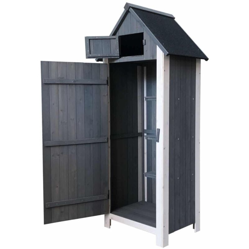 foto del prodotto armadio da giardino gardiun kylie gray 54x77x179 cm in legno