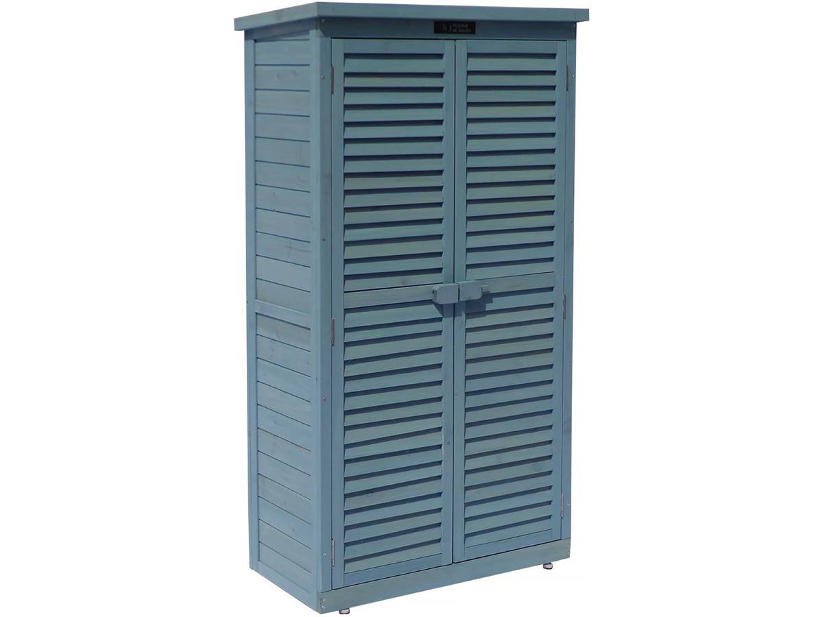 foto del prodotto armadio da giardino quot space quot 87 x 46,5 x 160 cm blu cielo