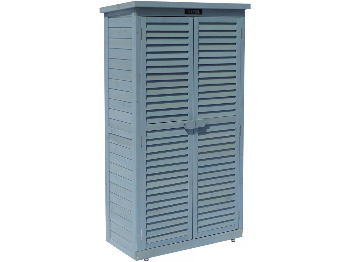 foto del prodotto armadio da giardino space 87 x 46.5 x 160 cm azzurro
