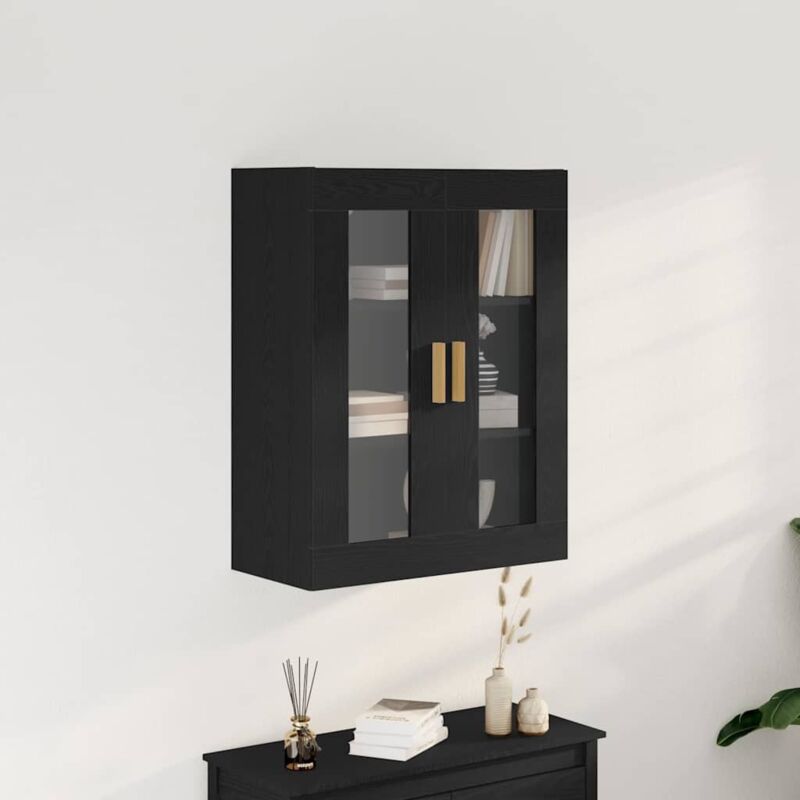 foto del prodotto armadio da parete in rovere nero 69.5x34x90 cm vidaxl