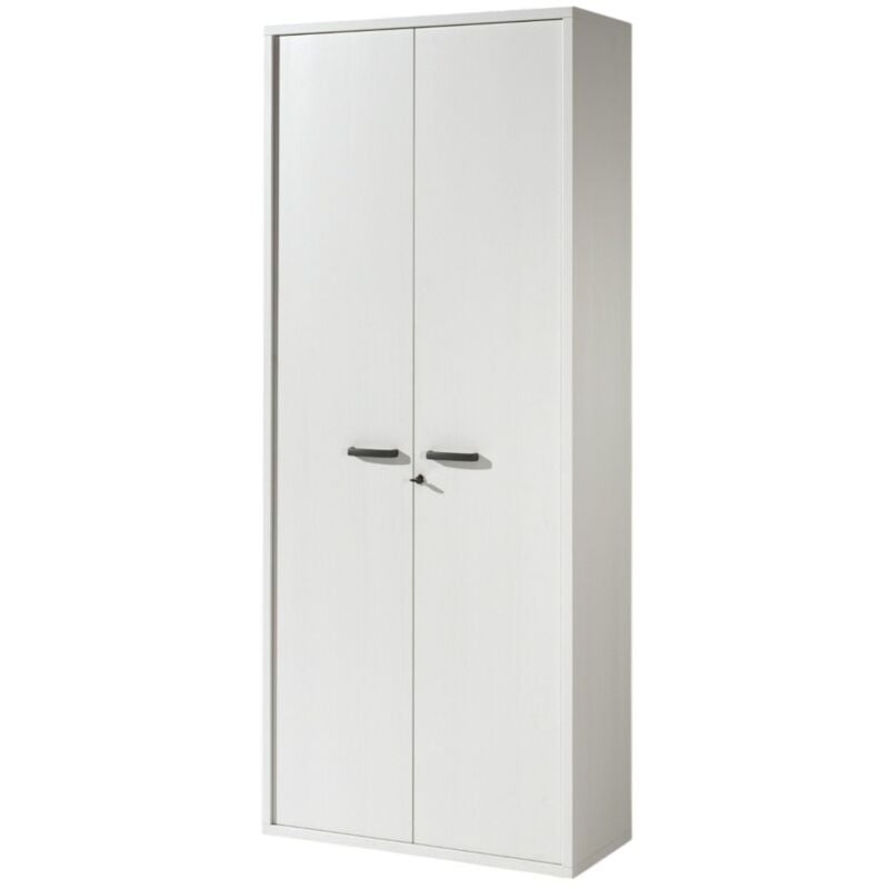 foto del prodotto armadio da ufficio 2 porte e scaffali collezione soon bianco opaco