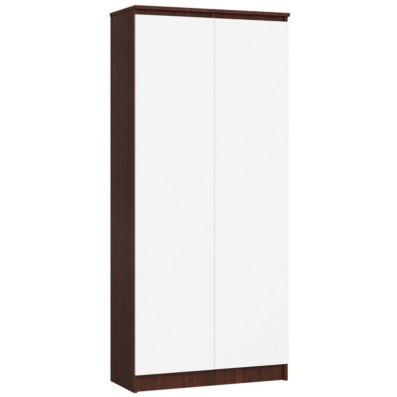 foto del prodotto armadio da ufficio akord r80 weng 80 cm 2 ante inserto frontale bianco 80x35x180 cm