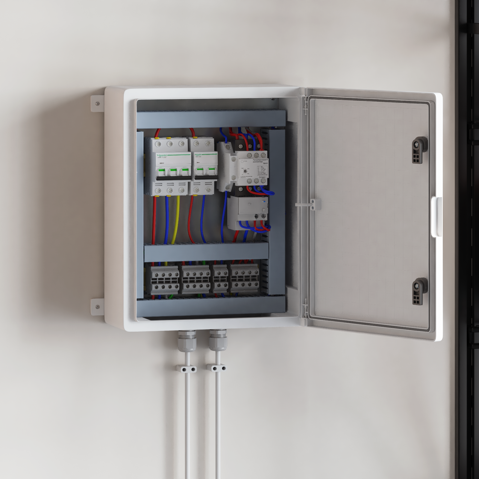 foto del prodotto armadio di controllo ip65 impermeabile grigio 40x24x50 cm plastica abs