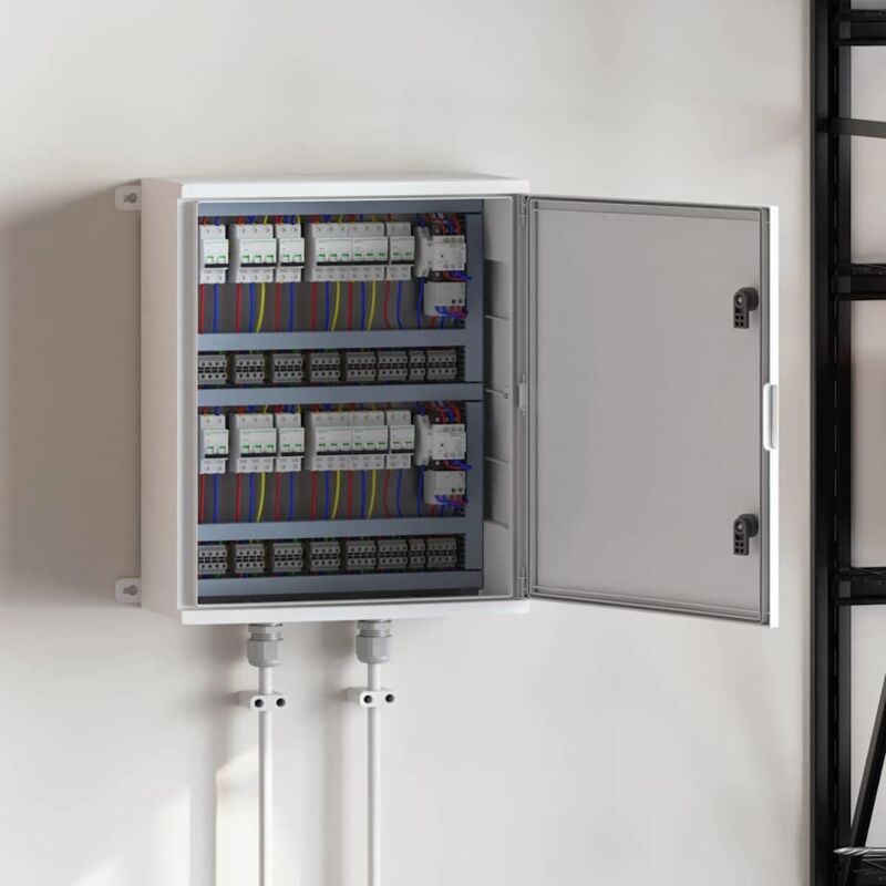 foto del prodotto armadio di controllo ip65 impermeabile grigio 50x23x60 cm plastica abs vidaxl