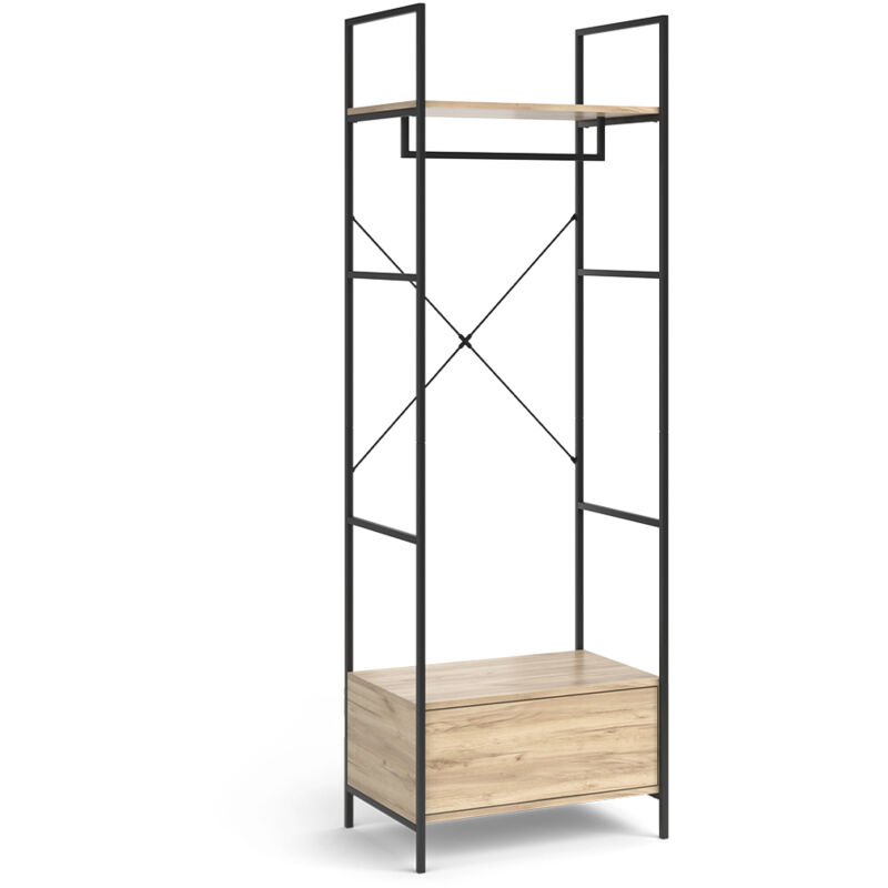 foto del prodotto armadio enya, legno, 60 x 180 cm con cassetto vicco