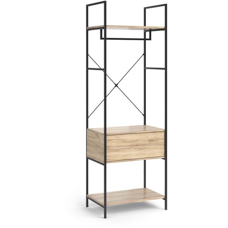 foto del prodotto armadio enya, legno, 60 x 180 cm con cassetto vicco