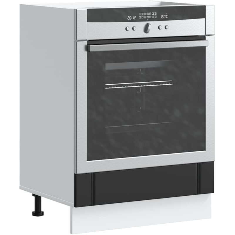 foto del prodotto armadio forno lucca nero in legno multistrato vidaxl
