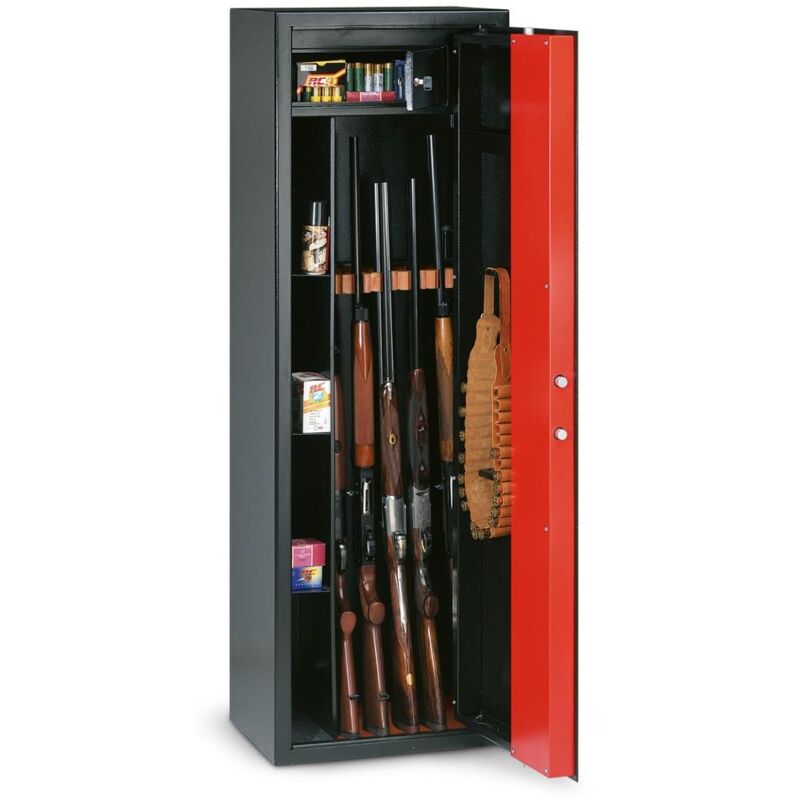 foto del prodotto armadio fuciliera portafucili di sicurezza a chiave technomax 1500x350x300mm