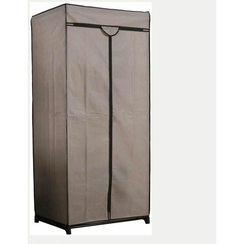 foto del prodotto armadio grigio chic in tessuto 75x50x160h
