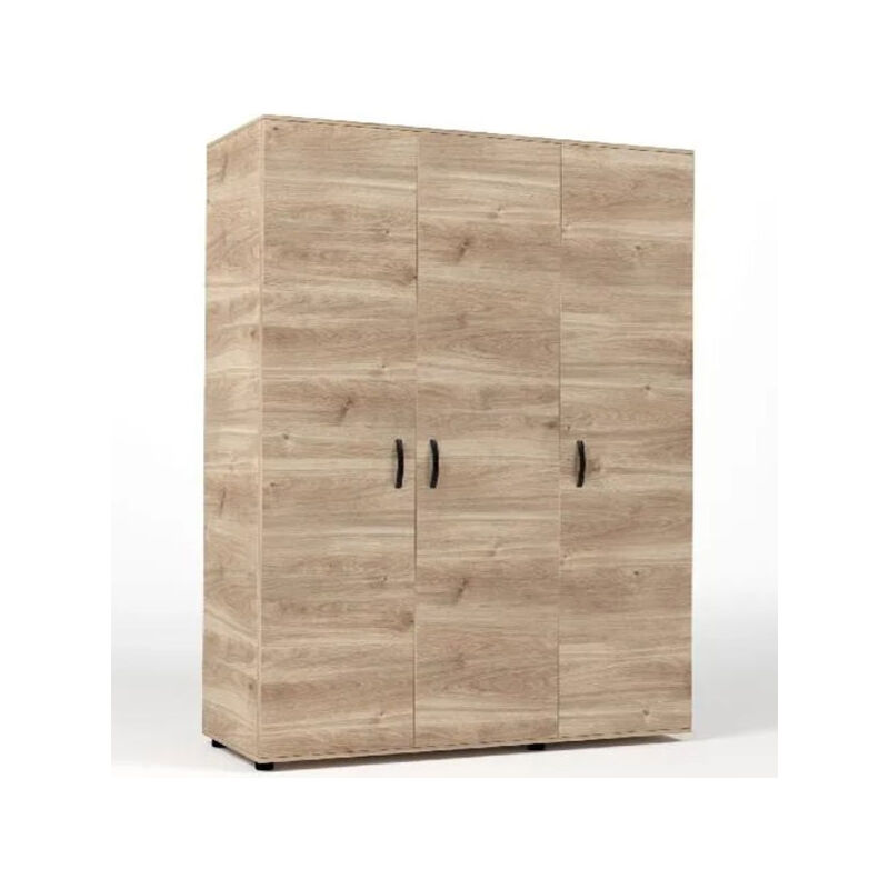 foto del prodotto armadio guardaroba camera da letto in legno con tre