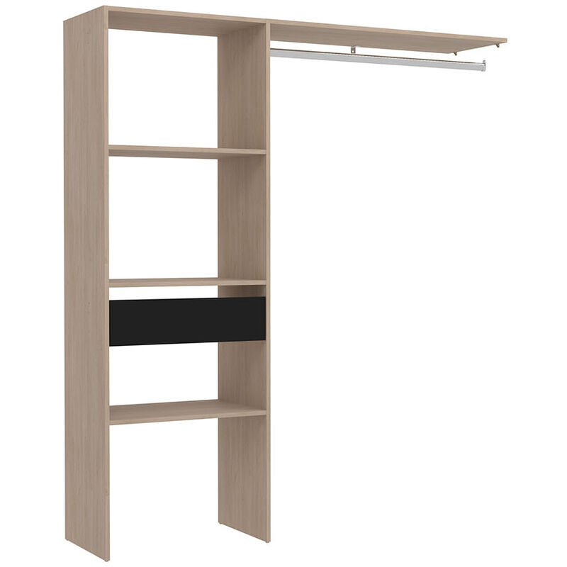 foto del prodotto armadio in legno, 3 ripiani, 1 cassetto, un guardaroba 160x40x180 elysee