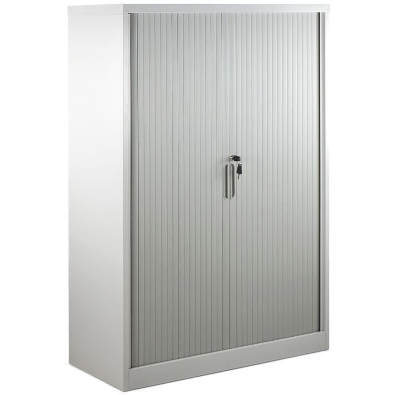 immagine 0 del prodotto armadio in metallo 2 ante scorrevoli con 2 ripiani inerni 150x100x45
