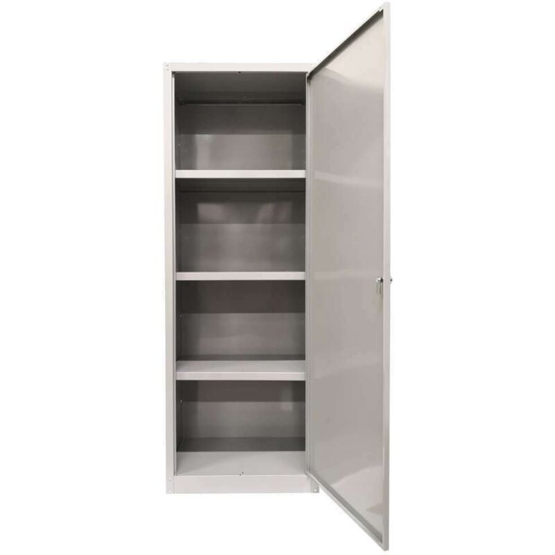 foto del prodotto armadio in metallo con 3 piani e 1 anta 60 x 40 x h167 cm