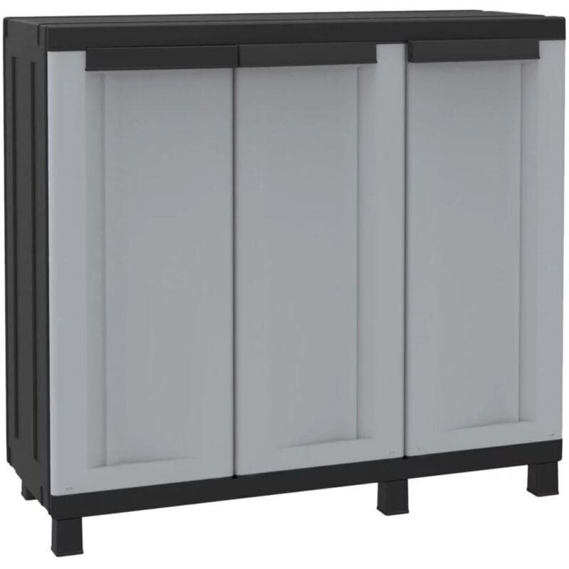 foto del prodotto armadio in resina basso twist black 102b , 102x39x91,5h cm