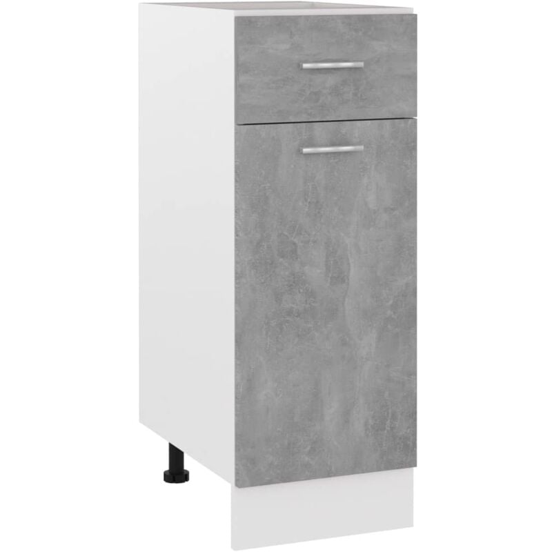 foto del prodotto armadio inferiore cassetto lyon grigio cemento 30x46x81,5 vidaxl 749210