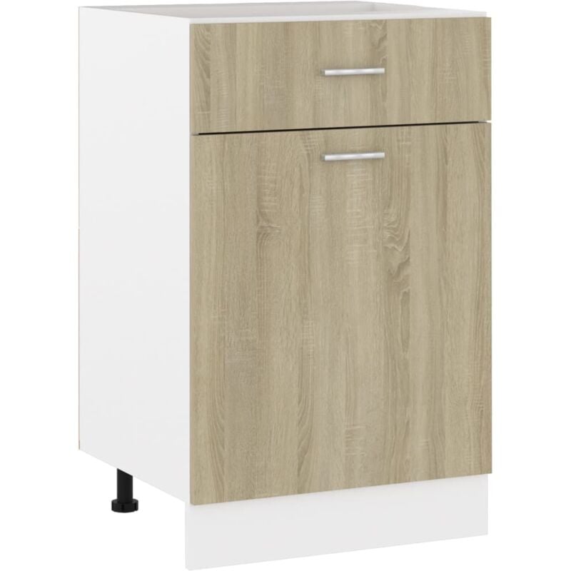 foto del prodotto armadio inferiore cassetto lyon rovere sonoma 50x46x81,5 vidaxl