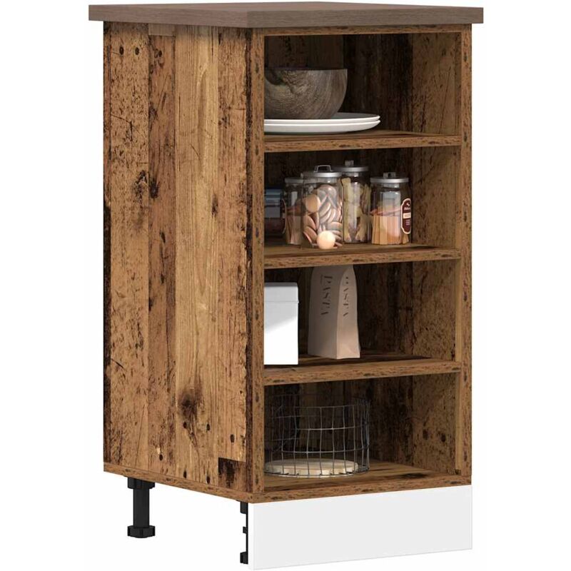 foto del prodotto armadio inferiore riga legno antico 40x44,5x81,5 cm vidaxl