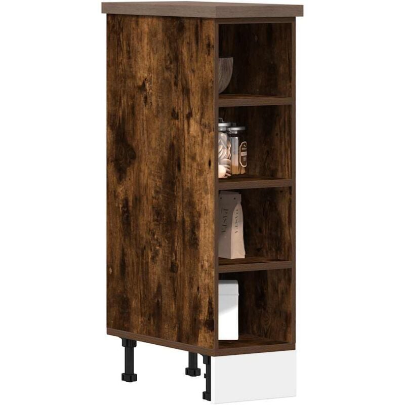 foto del prodotto armadio inferiore riga rovere fumo 20x44,5x81,5 cm vidaxl