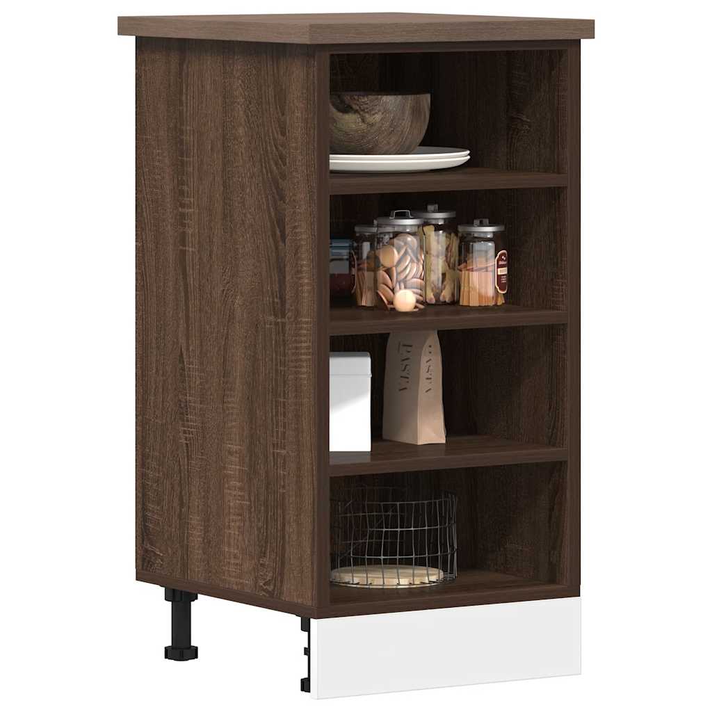 foto del prodotto armadio inferiore riga rovere marrone 40x44,5x81,5 cm