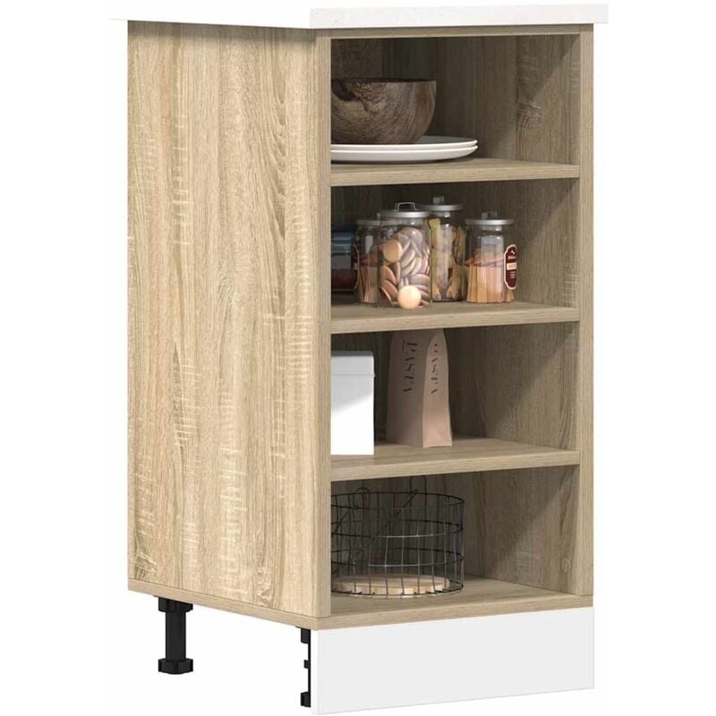 foto del prodotto armadio inferiore riga rovere sonoma 40x44,5x81,5 cm vidaxl