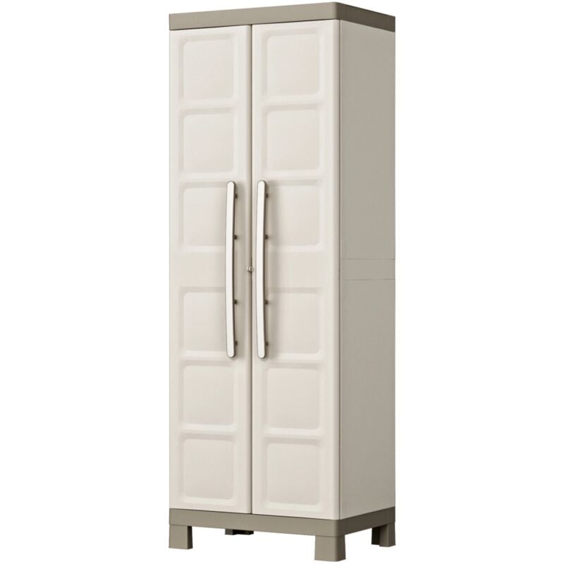 foto del prodotto armadio keter excellence 2 ante in resina beige, 65x45x182 cm