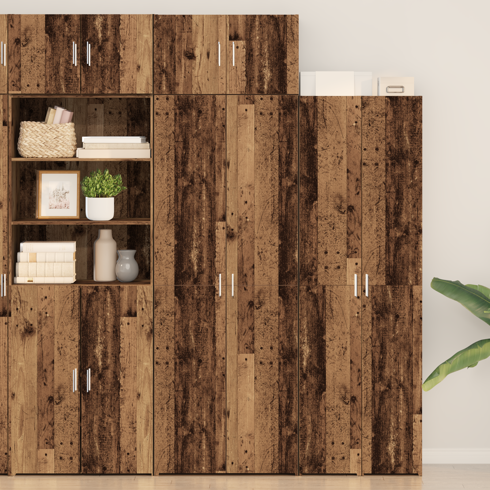 foto del prodotto armadio legno vintage 70x42.5x225 cm legno ingegnerizzato