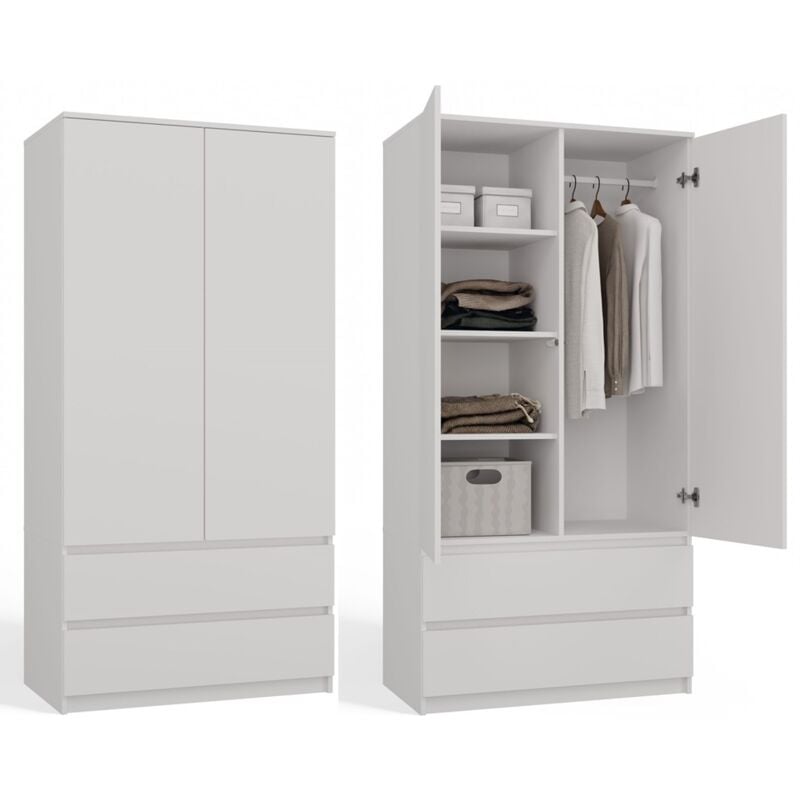 foto del prodotto armadio malwa ss 90, bianco