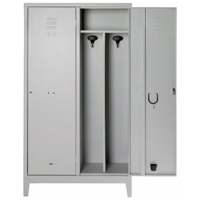 foto del prodotto armadio metallo spogliatoio sporco pulito 80x40x180 cm