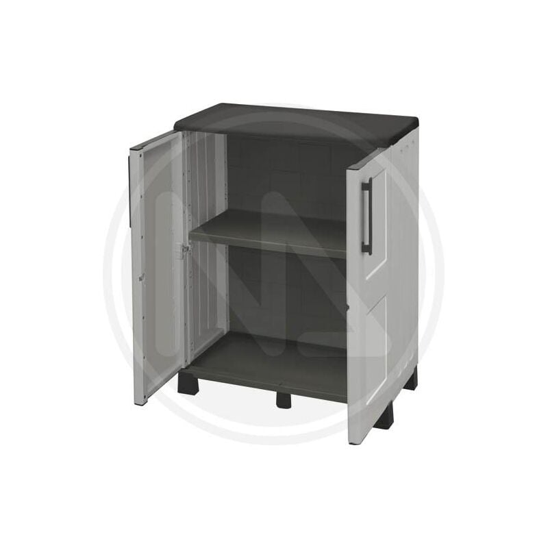 foto del prodotto armadio minispazio con ripiani in resina maurer linea eco cm68x37x90h tuttopiani