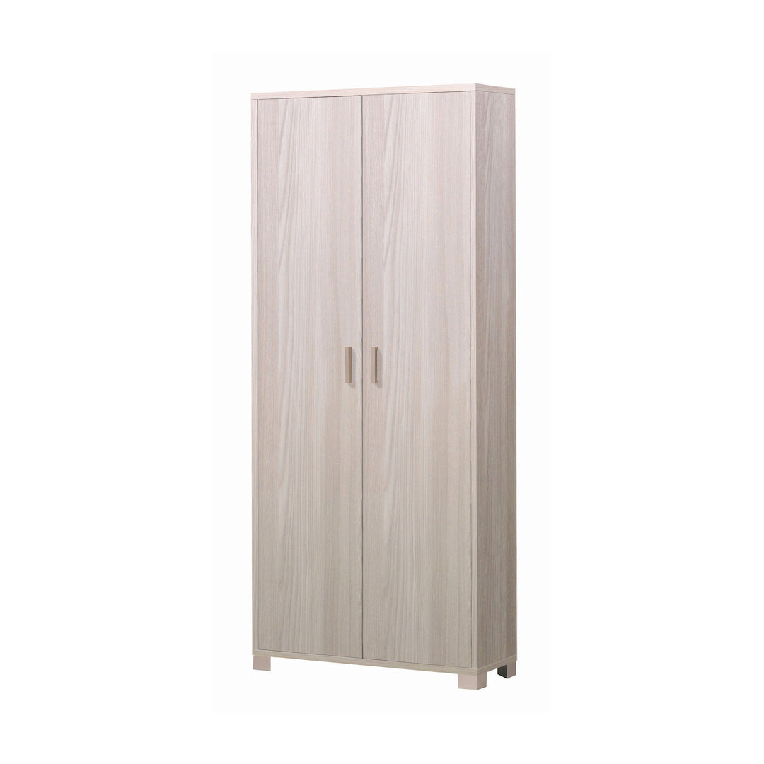 foto del prodotto armadio mobile 2 ante 83x29x190h cm in kit di montaggio colore olmo chiaro
