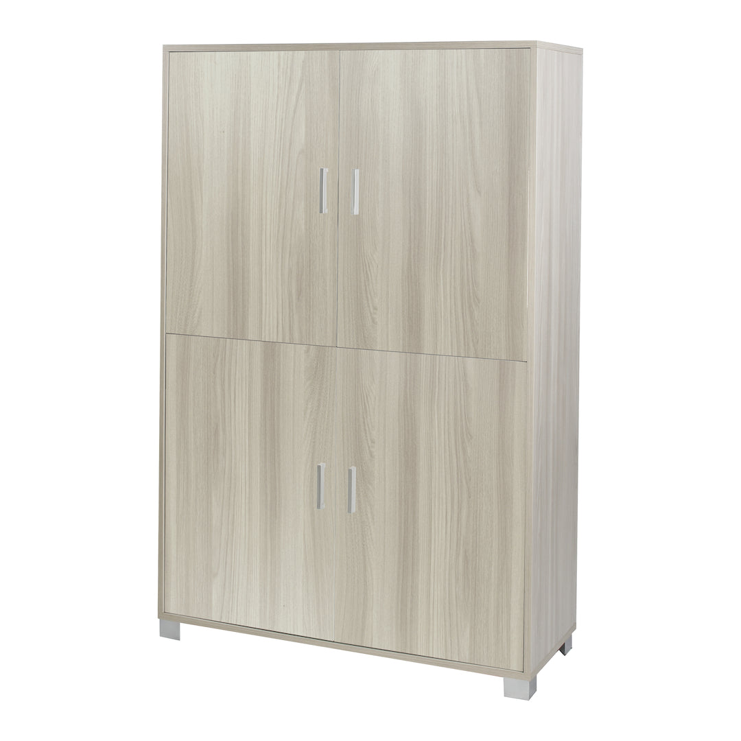 foto del prodotto armadio mobile 4 ante 107x41x162h cm in kit di montaggio colore pino chiaro