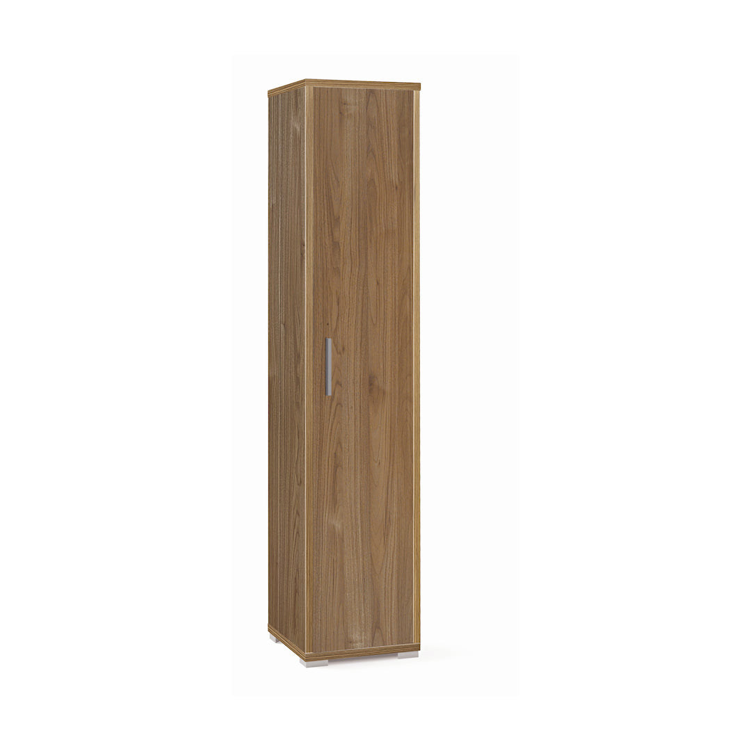 foto del prodotto armadio mobile colonna 1 anta 39x41x182h cm in kit colore noce stelvio