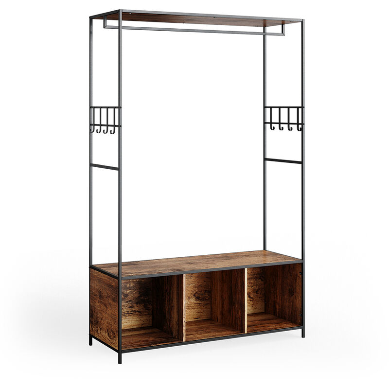 foto del prodotto armadio multifunzione fyrk, rovere rustico, 119.5 x 189 cm vicco