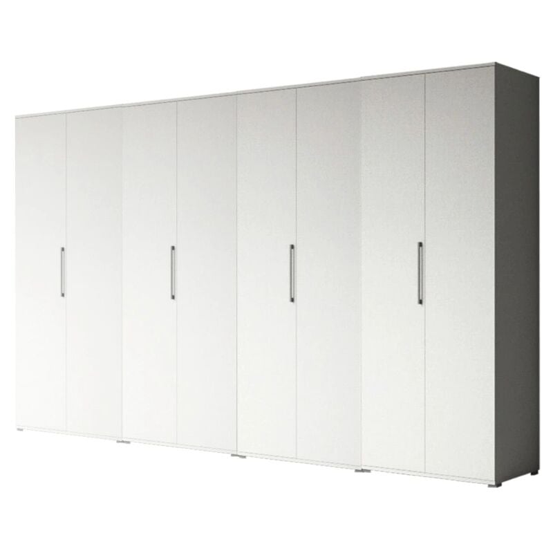 foto del prodotto armadio multiuso 8 ante bianco 320x52x207 cm