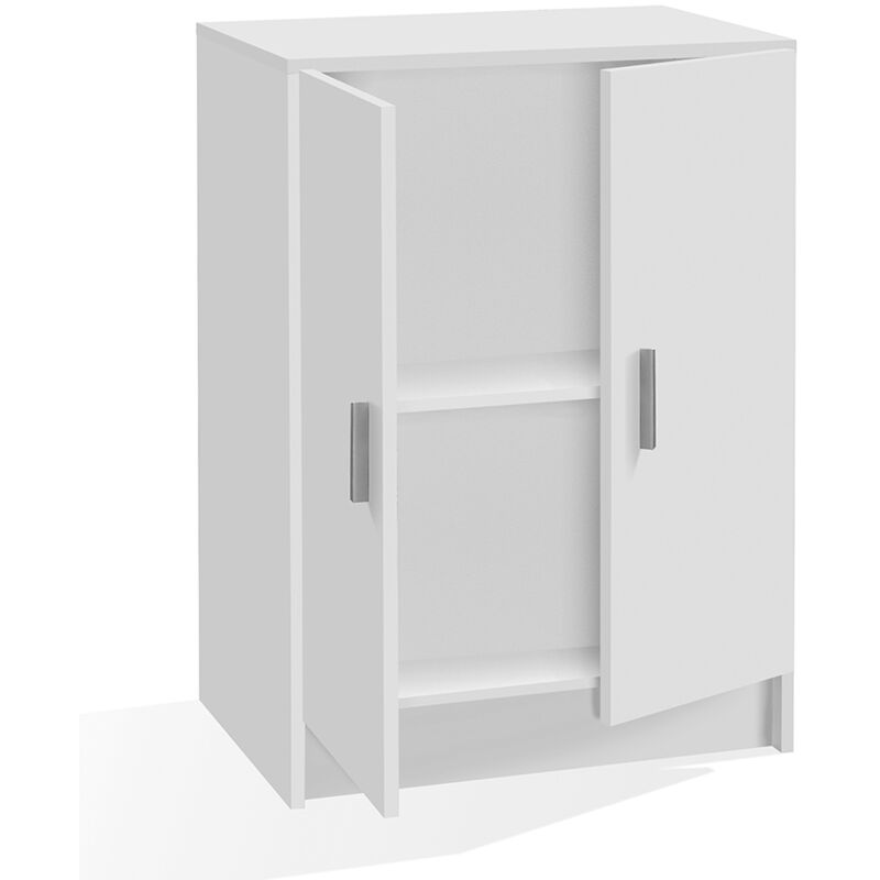 foto del prodotto armadio multiuso basso bianco