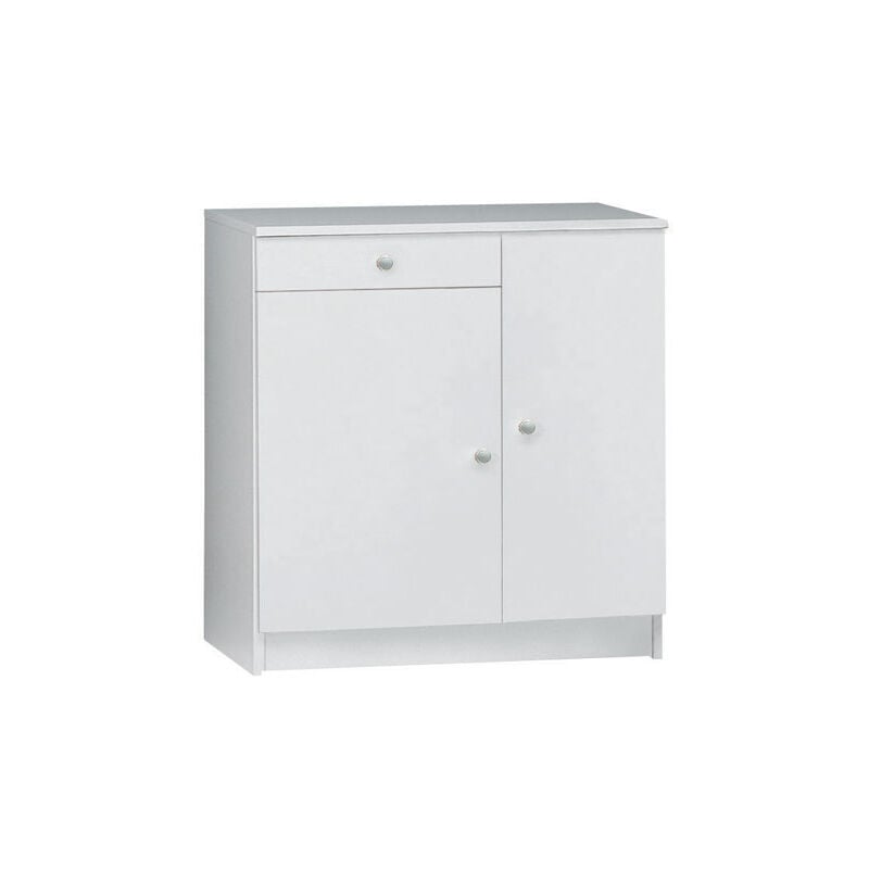 foto del prodotto armadio multiuso bianco con ripiani regolabili. mobile