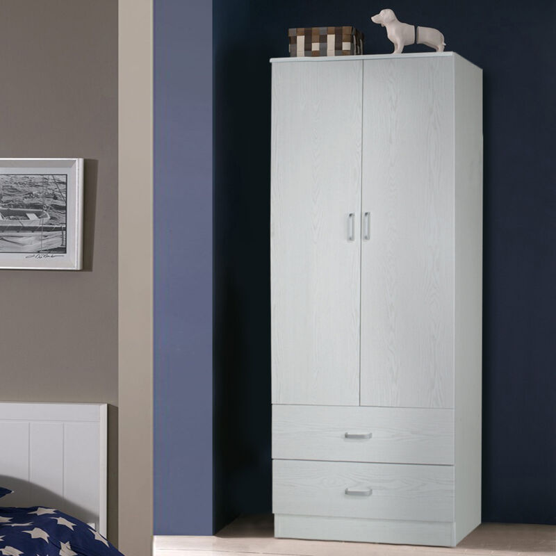 foto del prodotto armadio multiuso cm 80x52 h. 190 rovere sbiancato