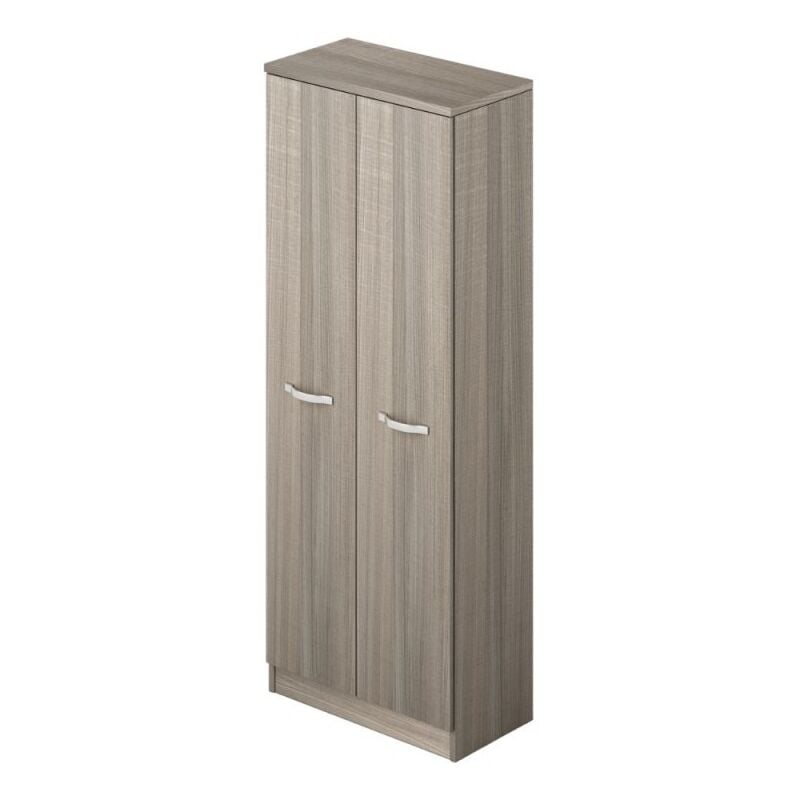 foto del prodotto armadio multiuso con ripiani portascope in legno 180 cm olmo