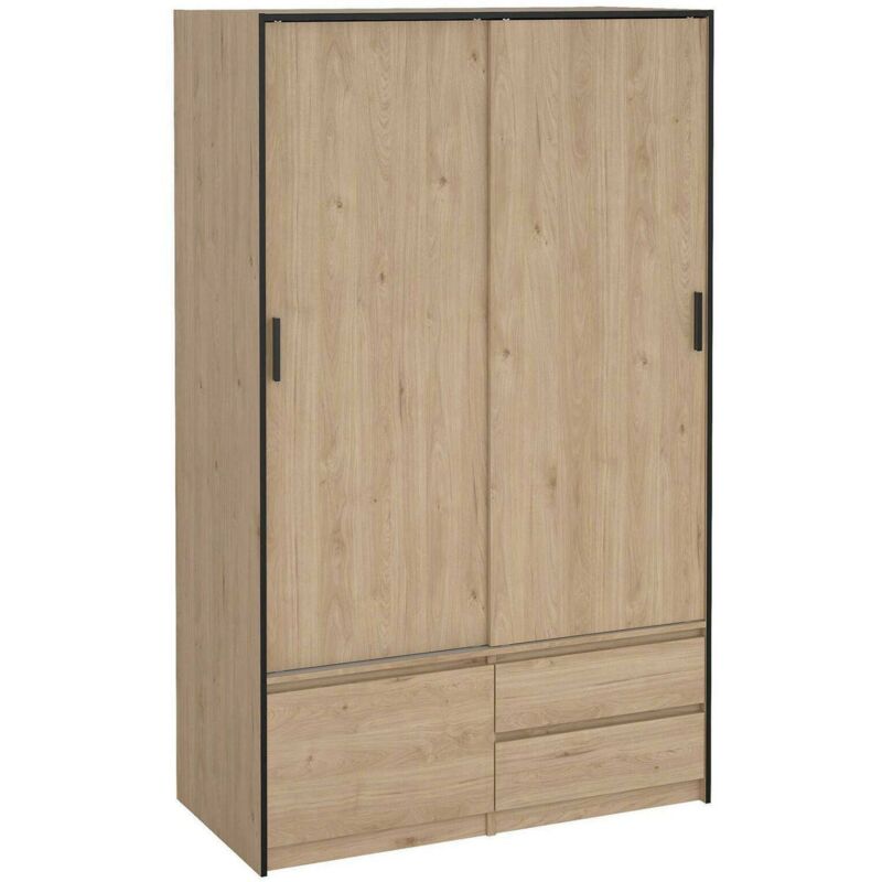 foto del prodotto armadio multiuso grande melina, mobile multifunzionale, mobiletto scarpiera, guardaroba porta scarpe, 121x60 h200 cm, rovere dmora