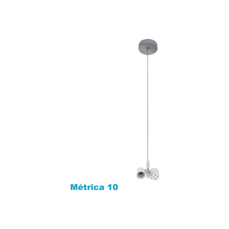 foto del prodotto armadio pensile 2xe27 cromo m10 regx10x10 cm
