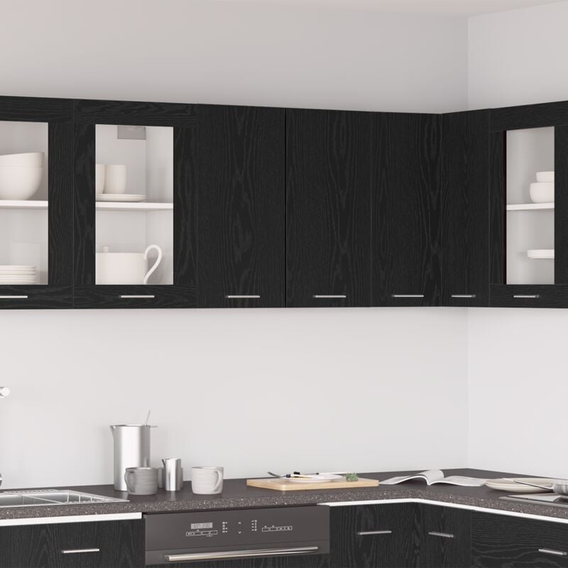 foto del prodotto armadio pensile rovere nero 60 x 31 x 60 cm legno multistrato vidaxl