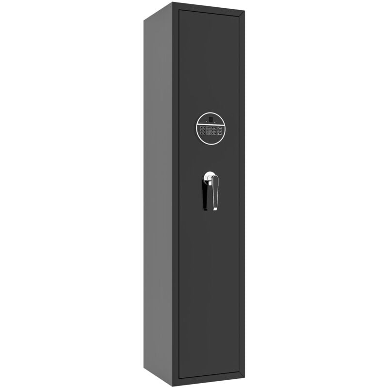 foto del prodotto armadio per 5 fucili lunghi, cassaforte per armi, casseforti e armadi, accesso rapido, deposito sicuro delle armi, h138 x 30 x 30cm