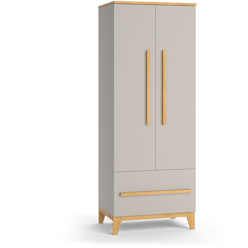 foto del prodotto armadio per bambini malia, quercia cashmere, 70 x 186.8 cm, vitalispa