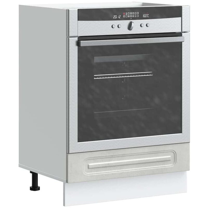foto del prodotto armadio per forno kalmar grigio cemento in legno multistrato vidaxl